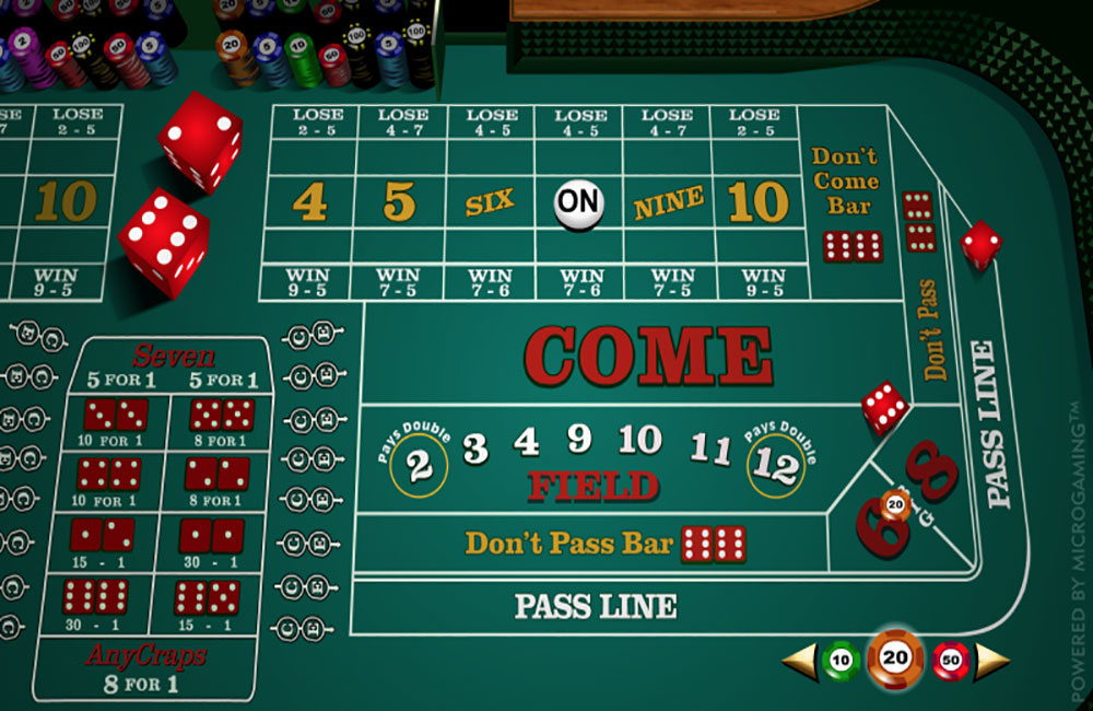 betting instuction on bubble craps