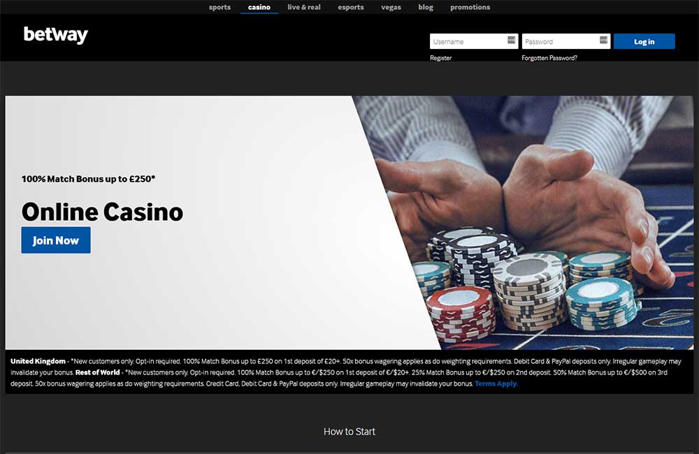 Betway Casino Review